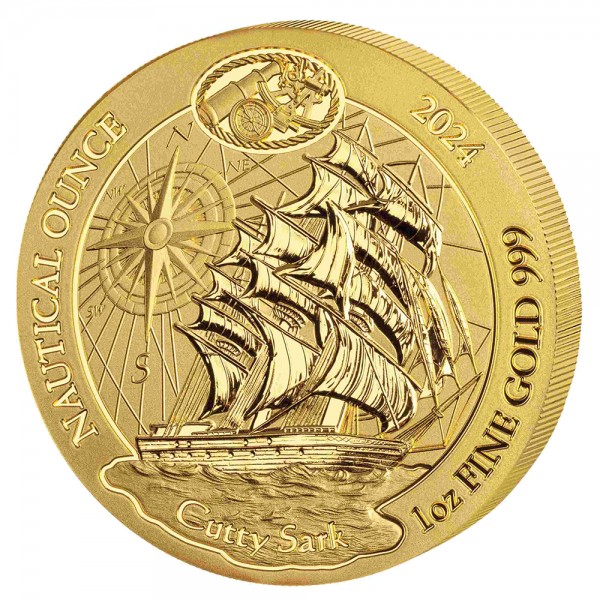 1 Unze (oz) Gold Nautical Ounce Cutty Sark 2024 Ruanda