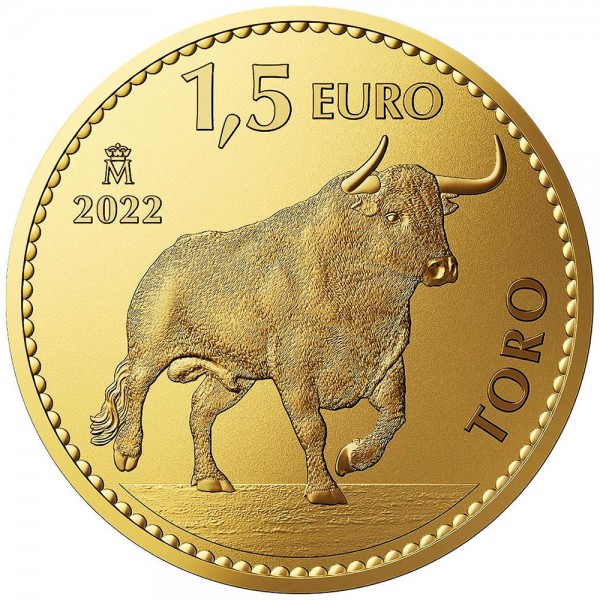 1 Unze (oz) Gold Iberischer Stier 2022 Spanien