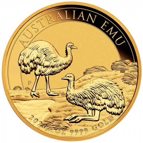 1 Unze (oz) Gold Emu 2020 Australien