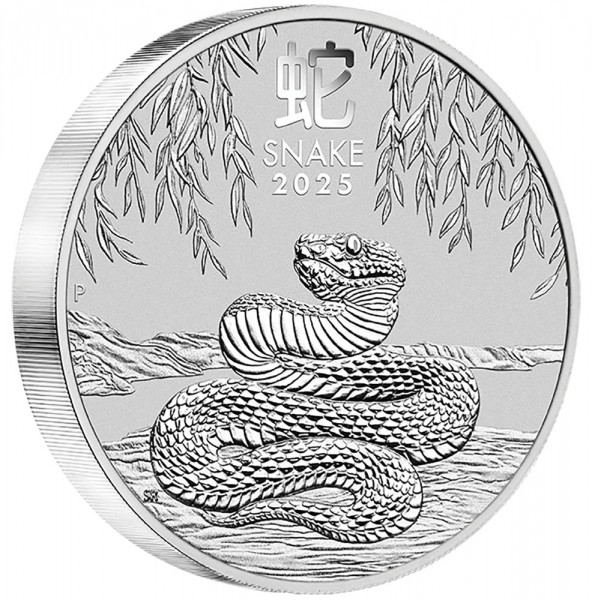 1 kg Silber Lunar 3 Schlange Silbermünze 2025 Australien