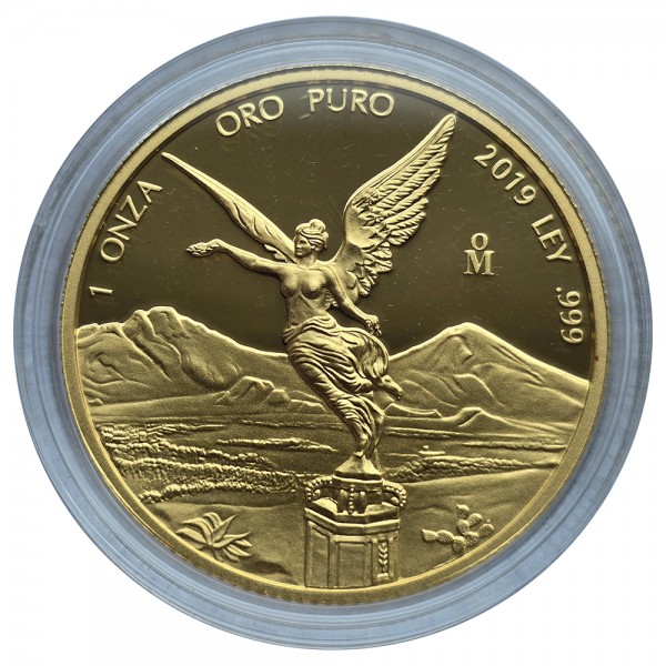 1 Unze (oz) Gold Libertad 2019 Polierte Platte Mexiko