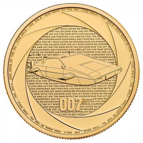 1 Unze (oz) Gold Six Decades of 007 James Bond Goldmünze 2024 Großbritannien