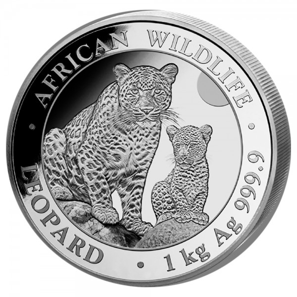 1 Kilogramm (kg) Silber African Wildlife Leopard 2024 Somalia